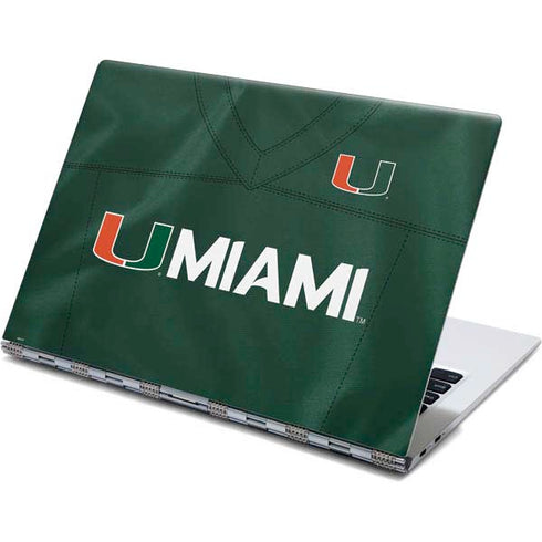 University of Miami Green Jersey Yoga 910 2-in-1 14in Touch-Screen Skin