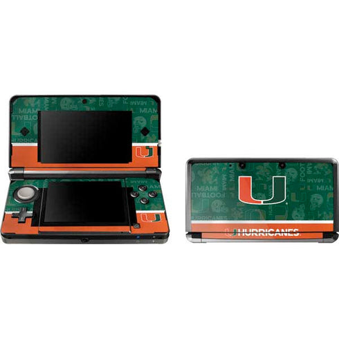 University of Miami U Hurricanes Nintendo Skins
