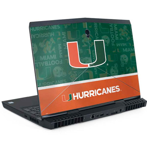 University of Miami U Hurricanes Dell Alienware Skin