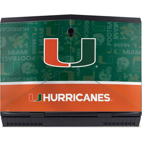 University of Miami U Hurricanes Dell Alienware Skin