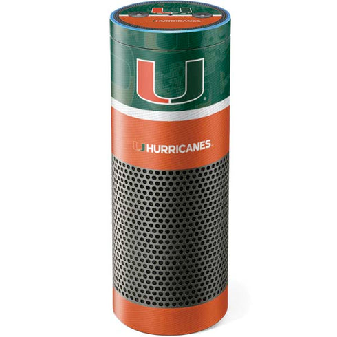 University of Miami U Hurricanes Amazon Echo Skin