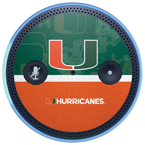 University of Miami U Hurricanes Amazon Echo Skin