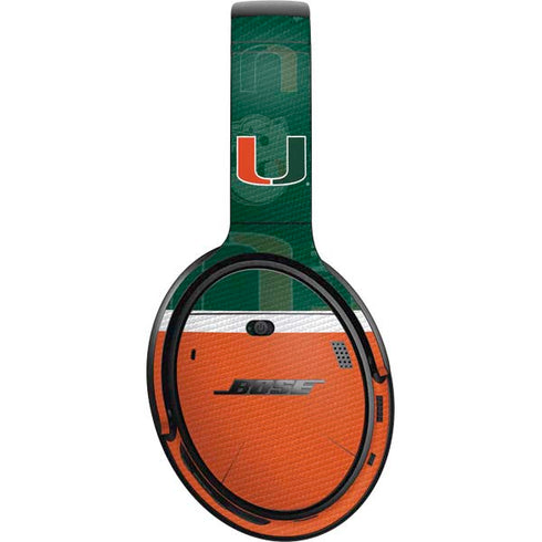 University of Miami U Hurricanes Bose QuietComfort 35 Headphones Skin
