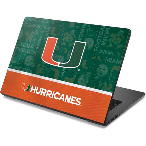 University of Miami U Hurricanes Dell Chromebook Skin