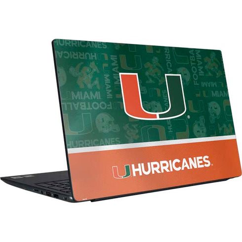University of Miami U Hurricanes Dell Vostro Skin