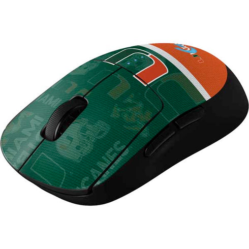 University of Miami U Hurricanes G Pro Wireless Gaming Mouse Skin