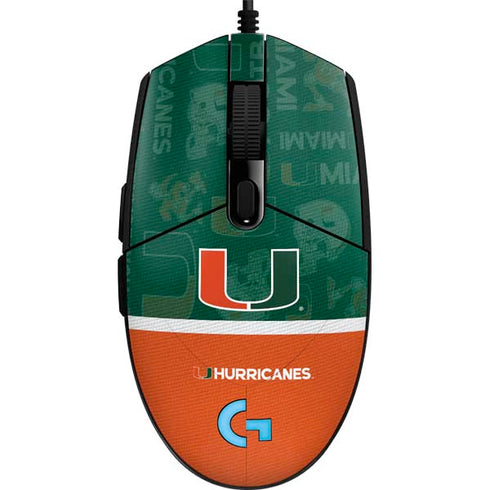 University of Miami U Hurricanes G203 Prodigy RGB Wired Gaming Mouse Skin