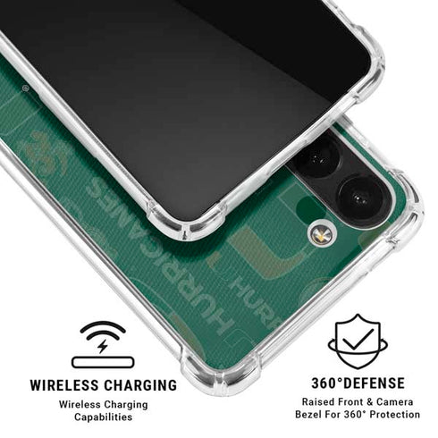 University of Miami U Hurricanes Galaxy A13 5G Clear Case