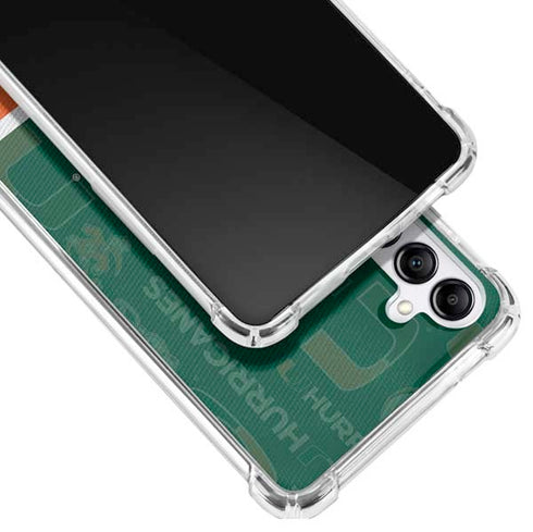 University of Miami U Hurricanes Galaxy A14 5G Clear Case