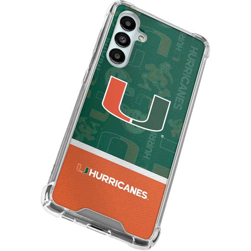 University of Miami U Hurricanes Galaxy A16 5G Clear Case