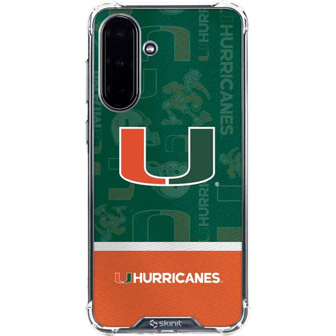 University of Miami U Hurricanes Galaxy A36 5G Clear Case