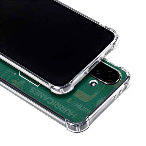 University of Miami U Hurricanes Galaxy A36 5G Clear Case