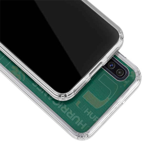 University of Miami U Hurricanes Galaxy A50 Clear Case