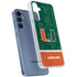 University of Miami U Hurricanes Galaxy A55 5G Clear Case