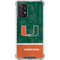 University of Miami U Hurricanes Galaxy A72 5G Clear Case