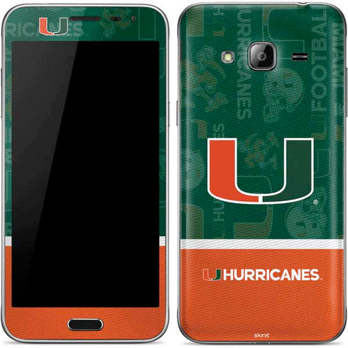 University of Miami U Hurricanes Galaxy J3 Skin