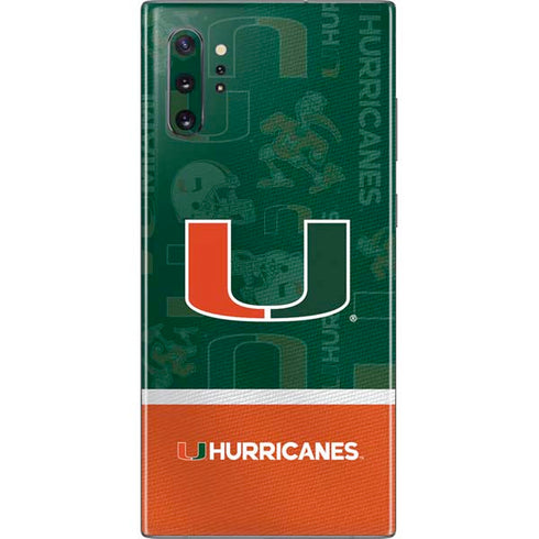 University of Miami U Hurricanes Galaxy Note 10 Plus Skin