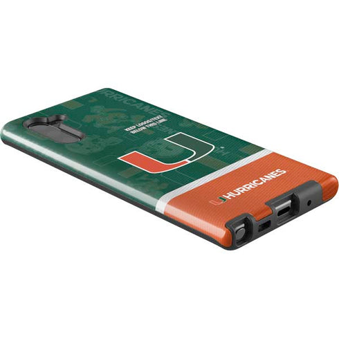 University of Miami U Hurricanes Galaxy Note 10 Pro Case