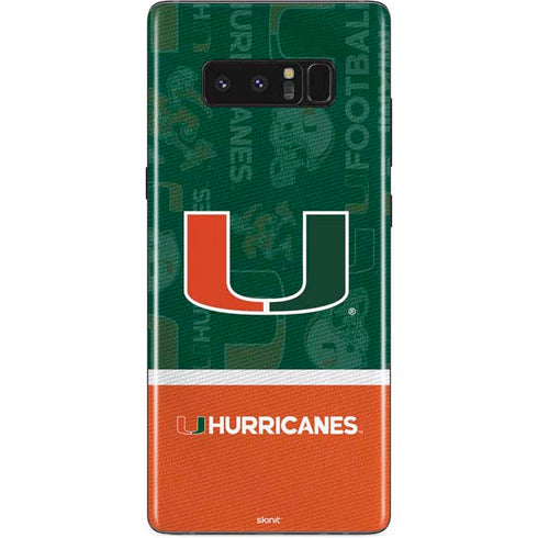 University of Miami U Hurricanes Galaxy Note 8 Skin