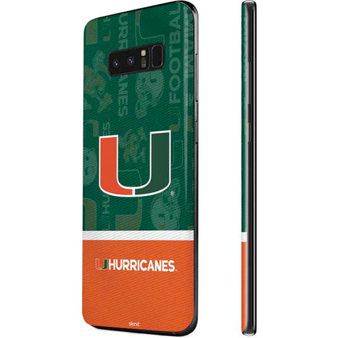 University of Miami U Hurricanes Galaxy Note 8 Skin