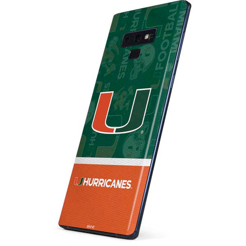 University of Miami U Hurricanes Galaxy Note 9 Skin