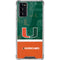 University of Miami U Hurricanes Galaxy Note20 5G Clear Case