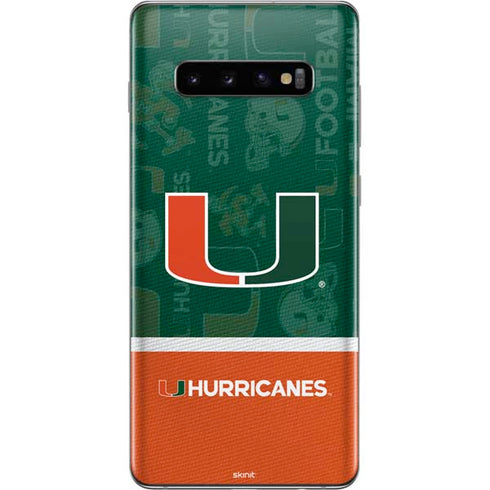 University of Miami U Hurricanes Galaxy S10 Plus Skin