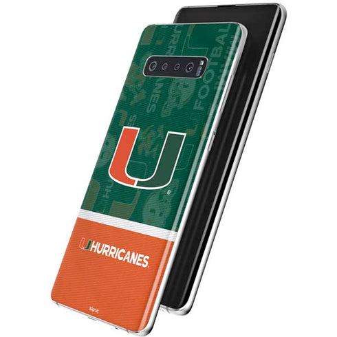University of Miami U Hurricanes Galaxy S10 Plus Skin
