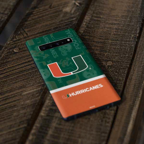 University of Miami U Hurricanes Galaxy S10 Skin