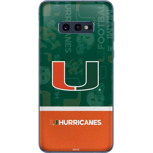 University of Miami U Hurricanes Galaxy S10e Skin