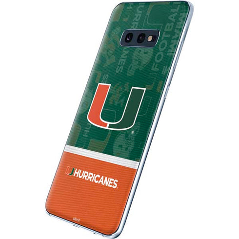 University of Miami U Hurricanes Galaxy S10e Skin