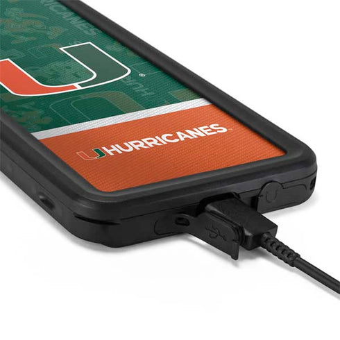 University of Miami U Hurricanes Galaxy S20 Plus Waterproof Case