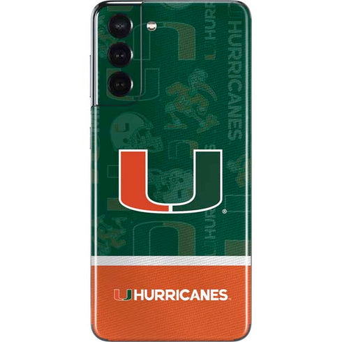 University of Miami U Hurricanes Galaxy S21 5G Skin