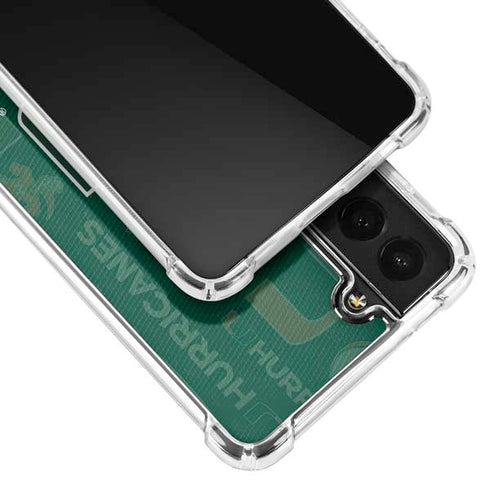 University of Miami U Hurricanes Galaxy S21 FE Clear Case