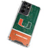 University of Miami U Hurricanes Galaxy S21 Ultra 5G Clear Case