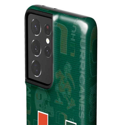 University of Miami U Hurricanes Galaxy S21 Ultra 5G Pro Case
