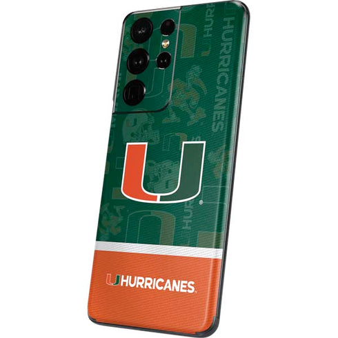 University of Miami U Hurricanes Galaxy S21 Ultra 5G Skin