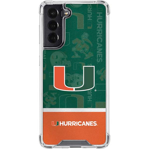 University of Miami U Hurricanes Galaxy S22 Clear Case