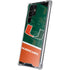 University of Miami U Hurricanes Galaxy S22 Ultra Clear Case