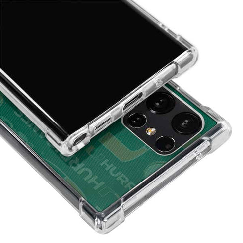 University of Miami U Hurricanes Galaxy S22 Ultra Clear Case