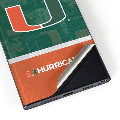 University of Miami U Hurricanes Galaxy S22 Ultra Skin