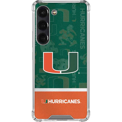 University of Miami U Hurricanes Galaxy S23 Clear Case