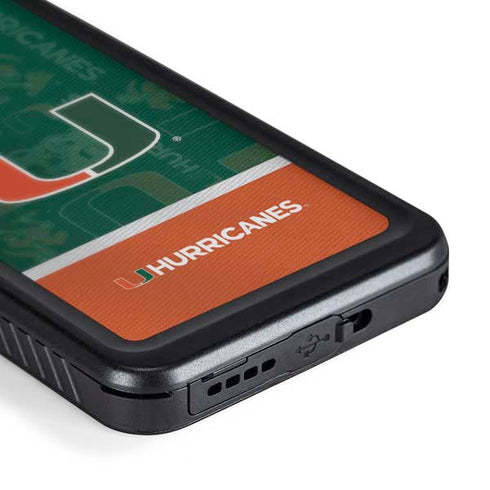 University of Miami U Hurricanes Galaxy S23 Plus Waterproof Case