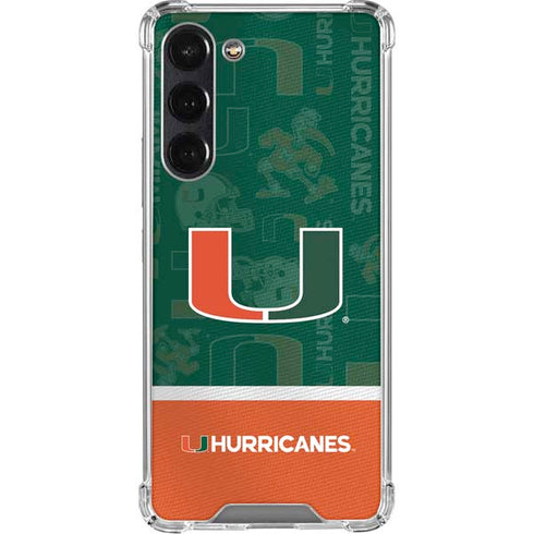 University of Miami U Hurricanes Galaxy S24 FE Clear Case