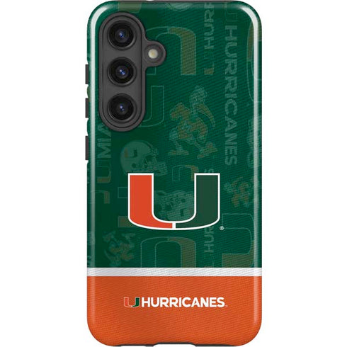 University of Miami U Hurricanes Galaxy S25 Impact Case