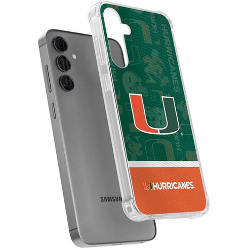 University of Miami U Hurricanes Galaxy S24 Plus Clear Case