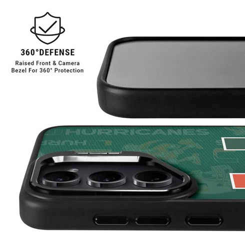 University of Miami U Hurricanes Galaxy S24 Plus Kickstand Case