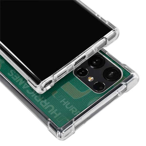 University of Miami U Hurricanes Galaxy S24 Ultra Clear Case