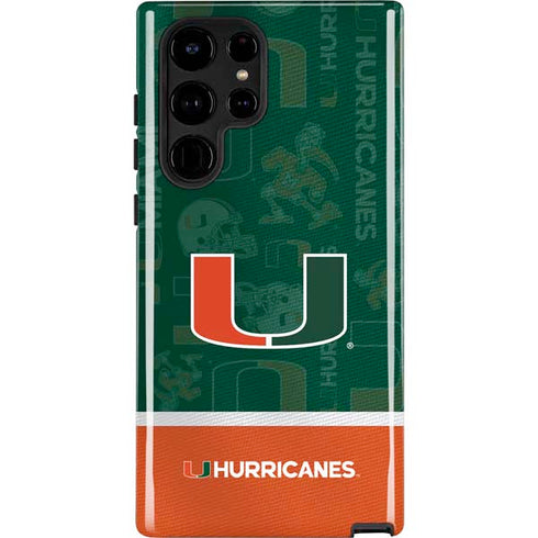 University of Miami U Hurricanes Galaxy S25 Ultra Impact Case