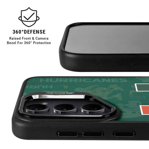 University of Miami U Hurricanes Galaxy S25 Ultra Kickstand Case